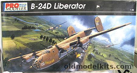 Monogram 1/48 Pro Modeler B-24D Liberator - Suzy Q and Teggie Ann, 5932 plastic model kit